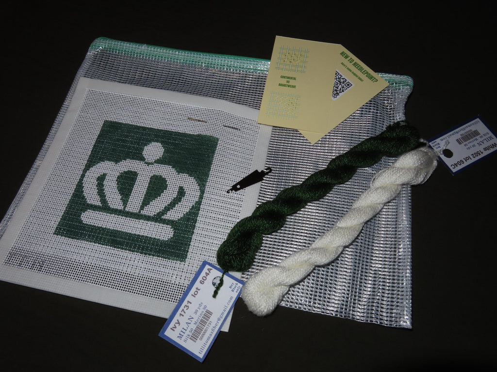 Beginner Needlepoint Kit- Charlotte Crown