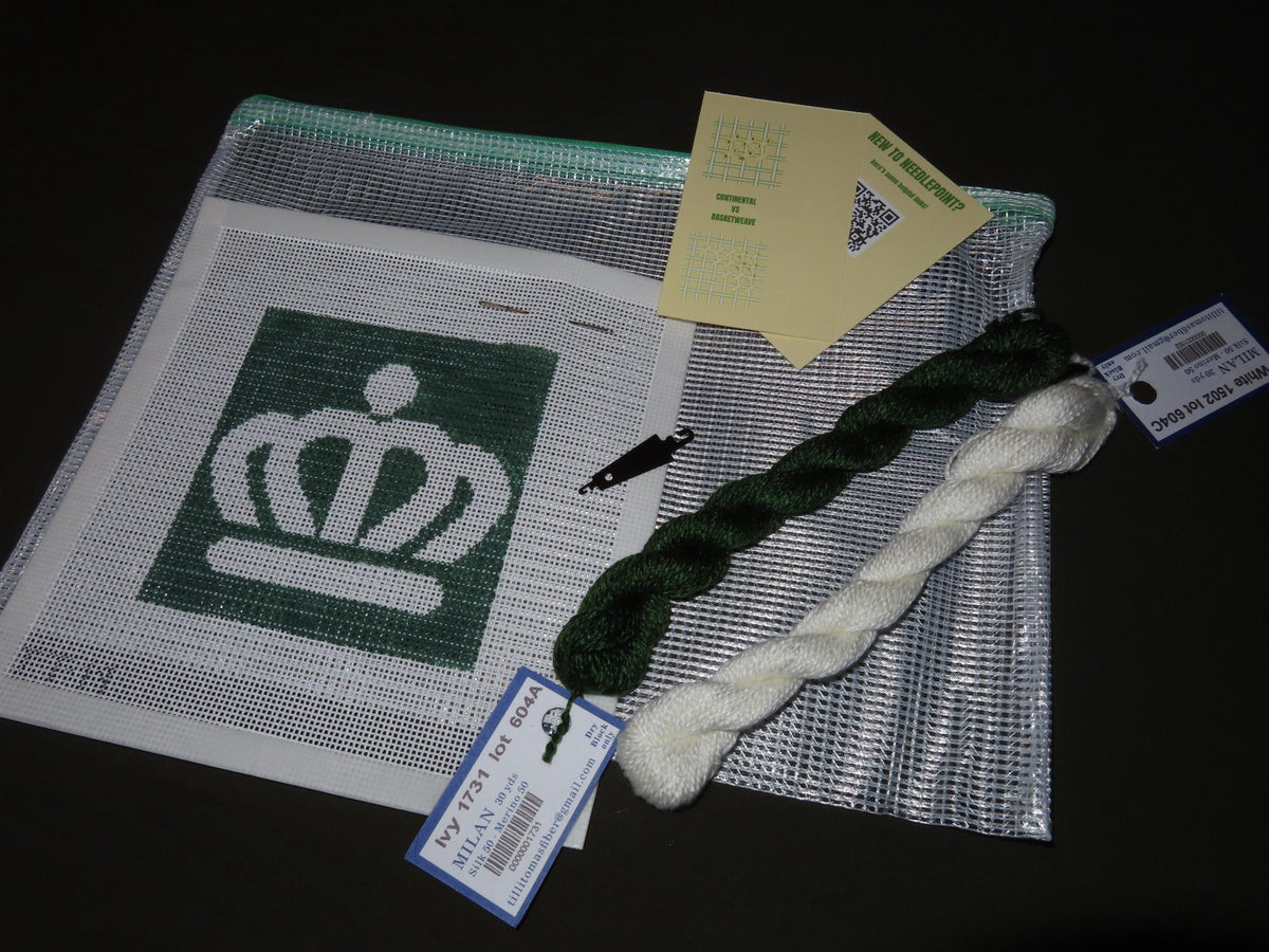 Beginner Needlepoint Kit- Charlotte Crown