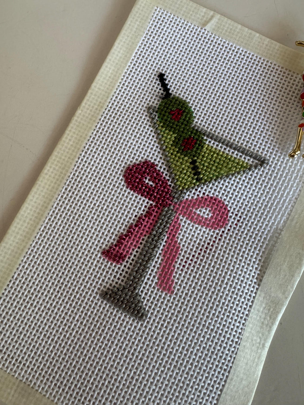 Dirty Martini Needlepoint Canvas