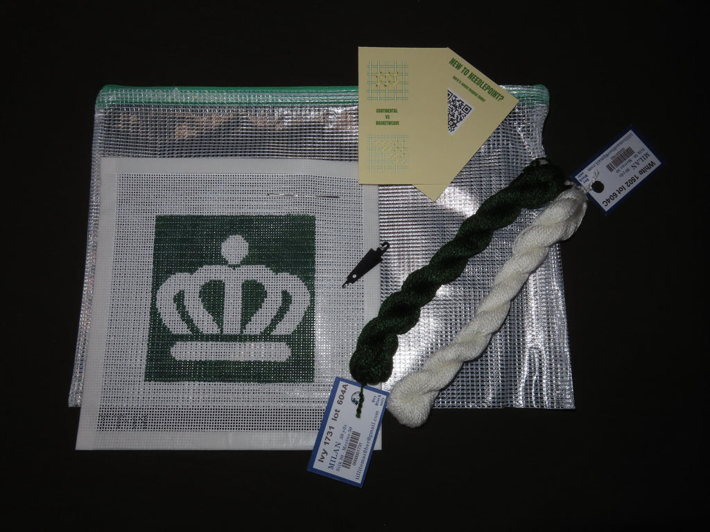Beginner Needlepoint Kit- Charlotte Crown