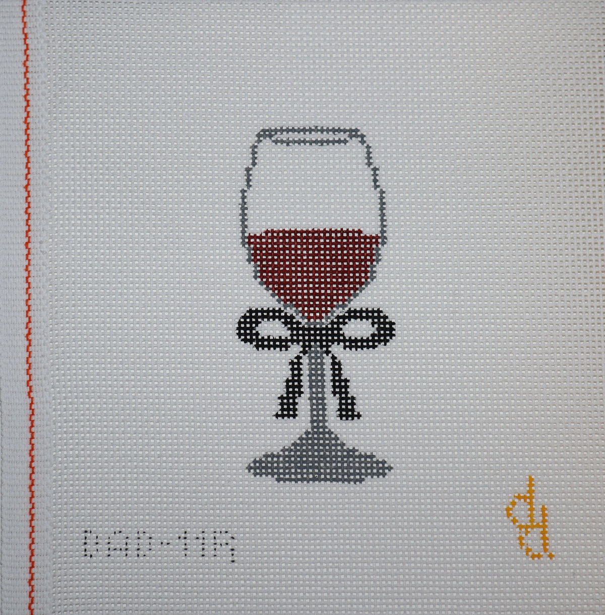 Glass of Wine Needlepoint Canvas
