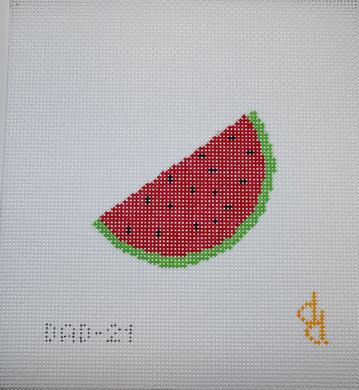 Watermelon Slice Needlepoint Canvas