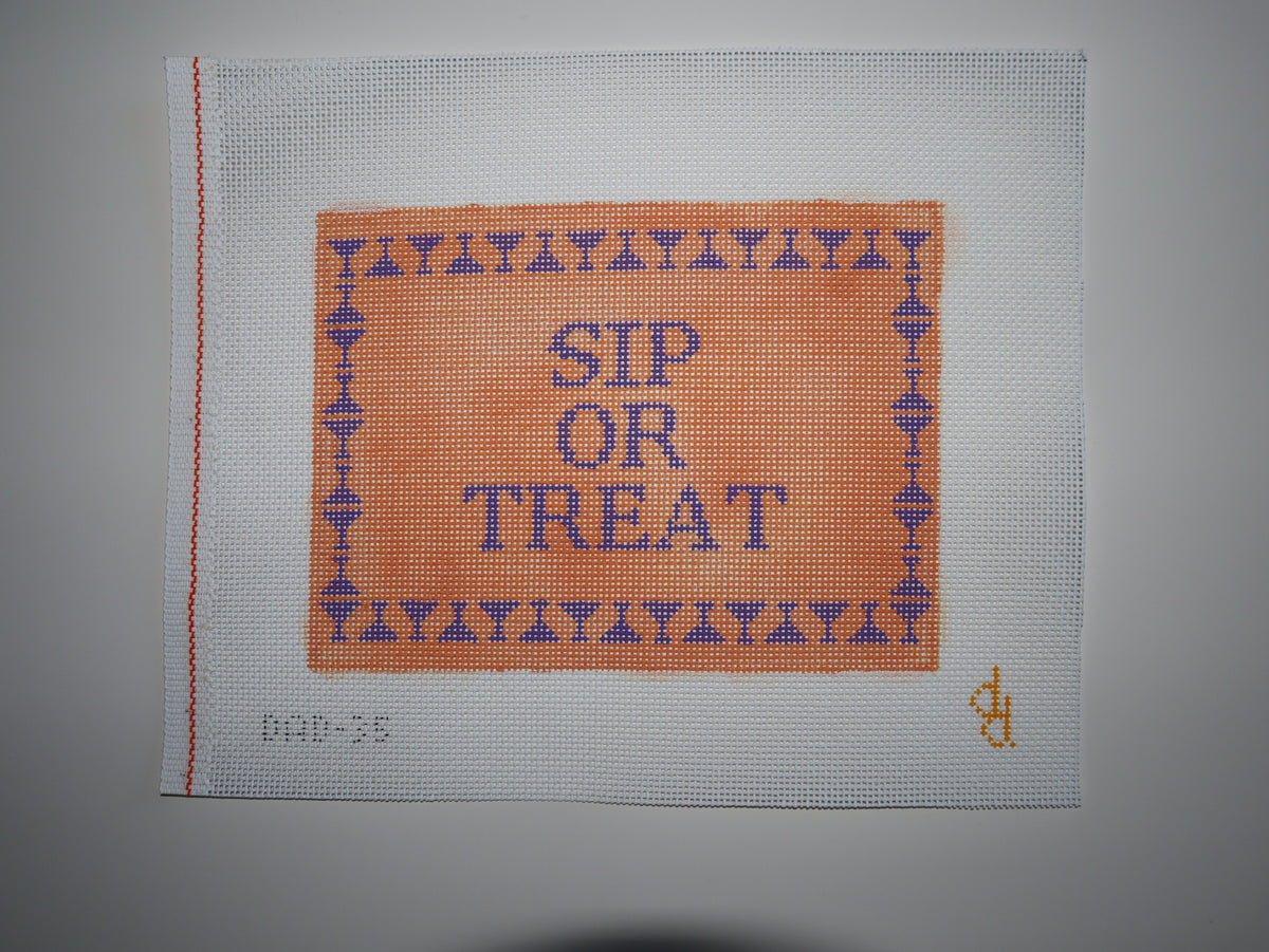 Sip or Treat Needlepoint Canvas