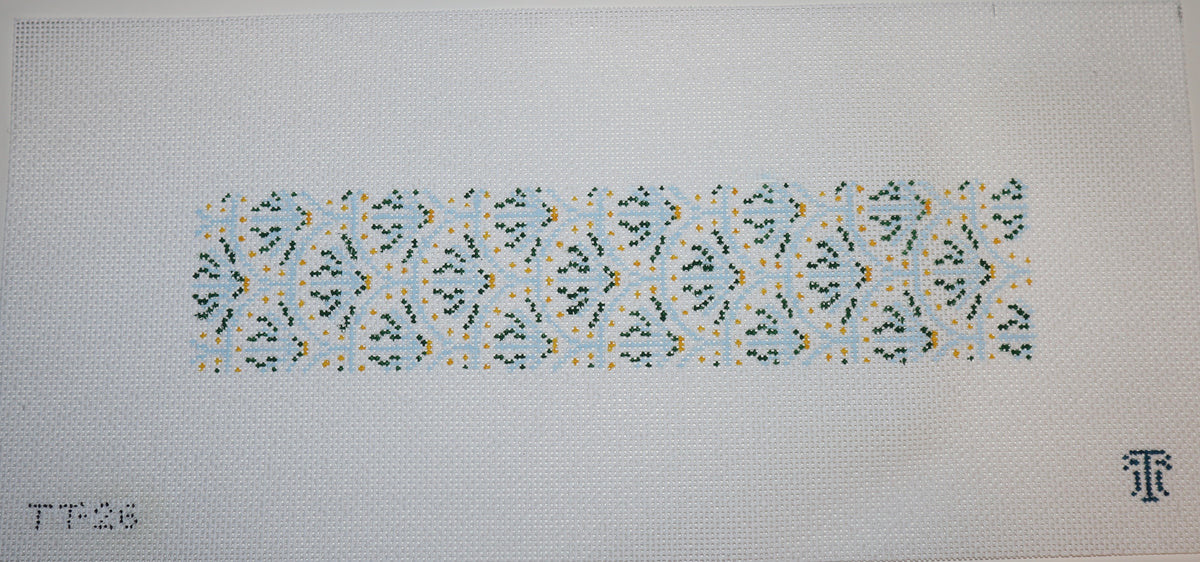 Garden Gate Key Fob Needlepoint Canvas