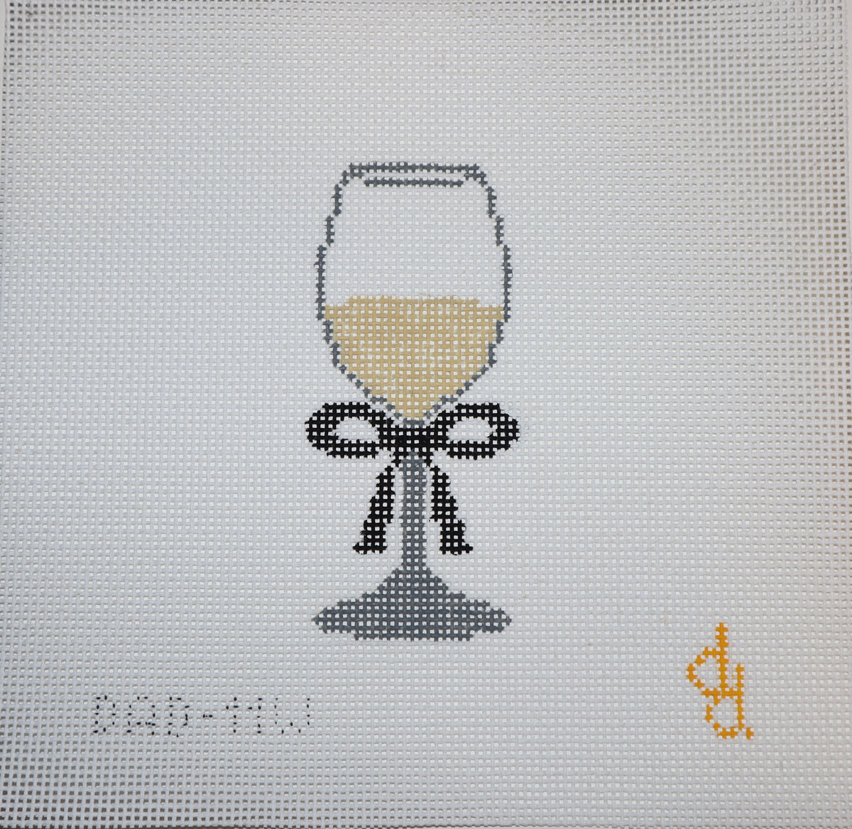 Glass of Wine Needlepoint Canvas