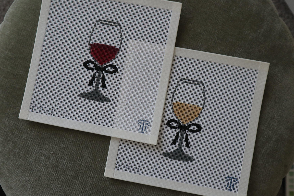 Glass of Wine Needlepoint Canvas