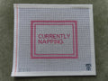 Currently Napping Needlepoint Canvas